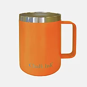12 oz. Chalk Ink® Mandarin Orange Travel Mug with Clear Slider Lid