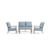 Eden Loveseat Set with Fixed Chairs