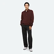 Block Polo Sweater