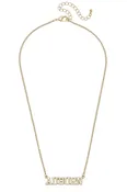 Auburn Tigers Varsity Outline Necklace in Shiny Gold