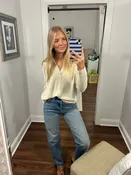 Beige Long Sleeve Top