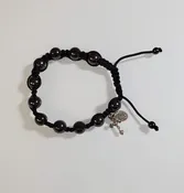 Black Slip Knot Hematite Bracelet