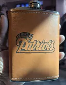 Custom Leather Flask With Funnel