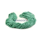 2 CUT 10/0 DK. GREEN OPAQUE LUSTER PRECIOSA ORNELA BEADS