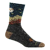 Darn Tough Mens Spaced Out Micro Crew Lightweight Cushion Hiking Socks