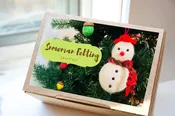 Needle Felting and Wet Felting Snowman Craft Kit – Create Your Own Winter Magic!