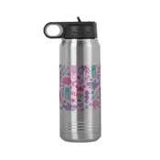 Animal Party Stainless Steel Water Bottle 20oz - Pink