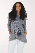 Allure Mineral Wash Double Pocket Knit Top