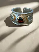 3 Stone Cuff Ring