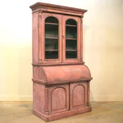 19Th Century English Painted Pine Cupboard