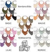 8 PACK BANDANA BIBS