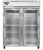 2RENPT-GD-SD 2-Section Display Commercial Pass-Thru Refrigerator Extra Wide