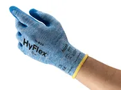 #11-920 WHITE NYLON GLOVE COATED BLUE NITRILE