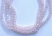 Chinese Crystal Beads Bi-Cone Shape, Pink 4mm 100 Beads