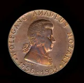 1931 Wolfgang Amadeus Mozart 175th Anniversary Medal  Unc SM2138
