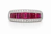 14KW Ruby & Diamond Ring — Throckmorton Watches & Jewlery