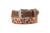 3D Mens Belt 1 3/4-1 1 /2 Duck Camo Inlay Multicolor