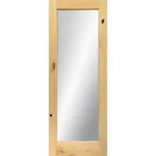 6’8″ Tall Mirror Glass Knotty Alder Interior Wood Door