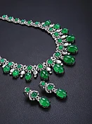 Chic Cubic Zirconia Necklace &amp;amp; Earrings Set