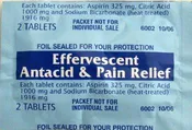 Effervescent Seltzer Tablet