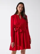 Anita Keyhole Belted Dress