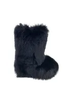 Dyed Black Fox Boots