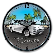 1960 Corvette LED Backlit Clock