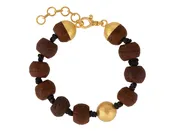GURHAN Antiquities 24K Gold Bodhi Beads Beaded Bracelet