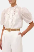Acacia Embroidered Blouse Ivory