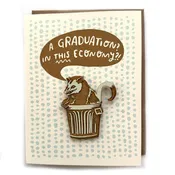 Card: A Graduation? In This Economy?! Possum Magnet w/ Card