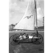 Beach sailor - photo on acrylic