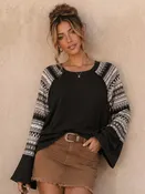 Boho Details Sweater Top