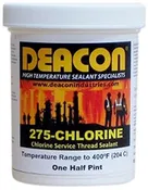 Deacon 275-CHLORINE Chlorine Grade PTFE Thread Sealant - 1/2 Pint