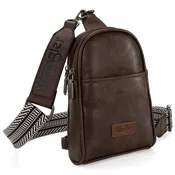 Montana West Wrangler Sling Bag / Crossbody / Chest Bag - Coffee