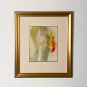 "Jeaninne" 7/1/68 Watercolor, Signed Alonzo Hauser