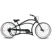 Tracer 26" Harman 3-Speed Vintage Chopper Stretch Fat Tire Bike
