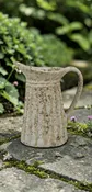 10″ Porcelain Pitcher Vase with Handle