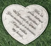 11″ Heart Garden Stone