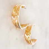 1.5" Twisted Hoop Earrings