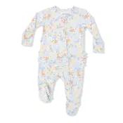 2 Way Ruffle Back Zipper Footie - Georgia Floral