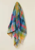 Artist's Check Wool Throw
