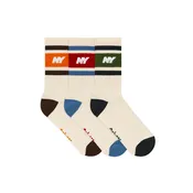 3-Pack NY Speed Logo Stripe Crew Sock