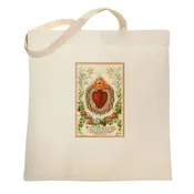 Behold This Heart Religious Catholic Canvas Tote Bag