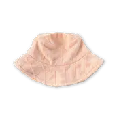 Cotton Terry Towelling Flow Jacquard Bucket Hat - Peachy