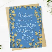 Wishing you a beautiful Mother's Day Floral Greeting Card