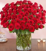 100 Red Rose Vase