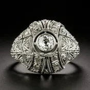 Art Deco Diamond Dome Ring