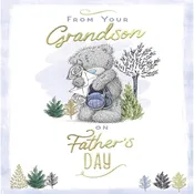Bear Holding Slippers From Your Grandson Father\’s Day Card