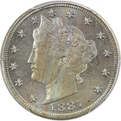 1887 5c PCGS PR65 — Sam Sloat Coins