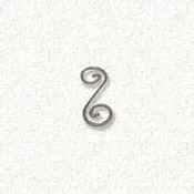 1 1/2'' Curly Q Hanger - 1 Dozen